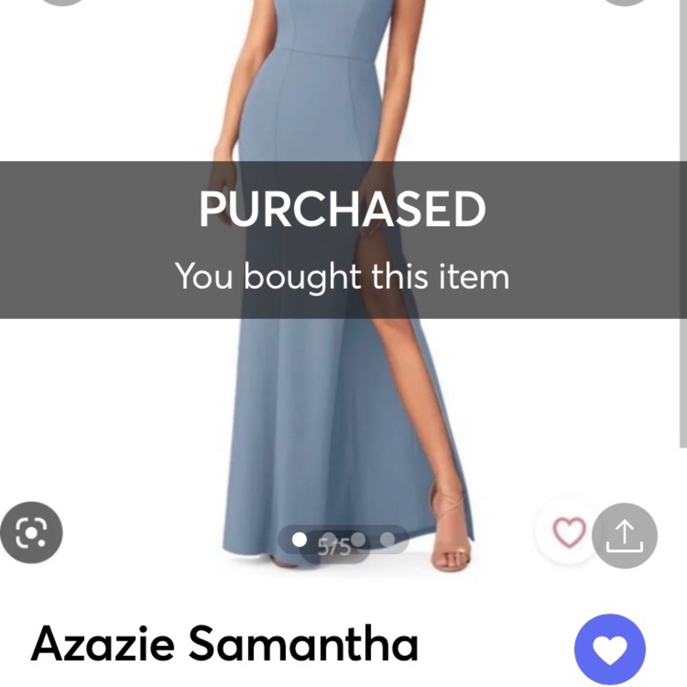 Azazie Dusty Blue Bridesmaid Dress